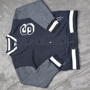 South Pole Black and Gray Bomber/varsity Jacket authentic collection kids med